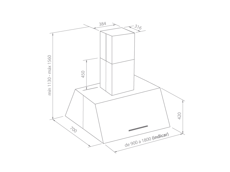 Profesional island 1 fan Profesional island 1 fan