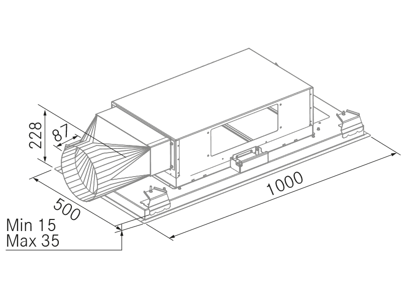 Range Hoods - Nitro 360º - Technical design