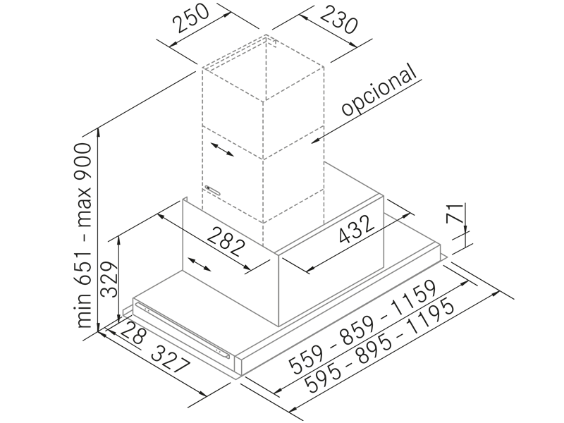 Range Hoods - GA Perimetral - Technical design