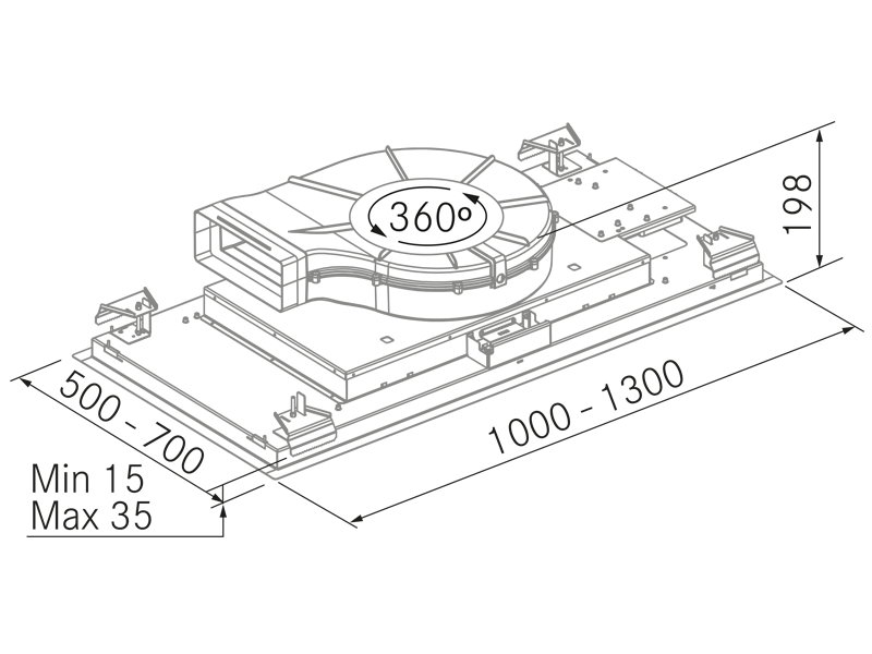 Range Hoods - SCL 360 - Technical design