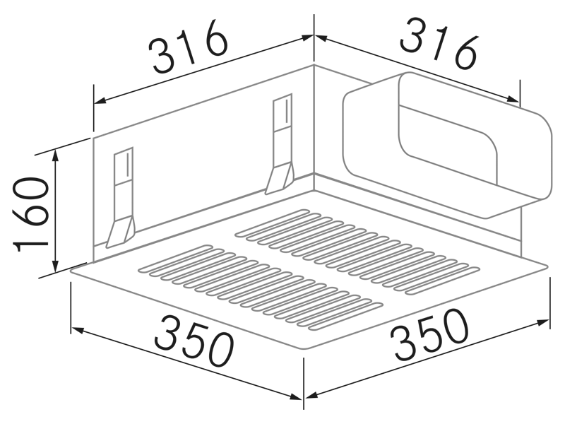 Range Hoods - Cajones - R - Helsa - Technical design