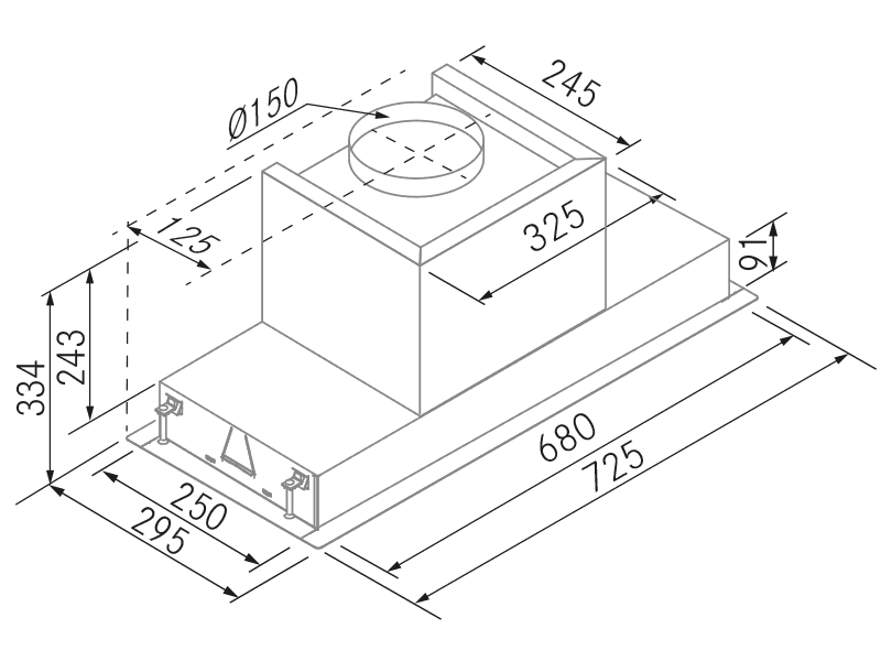 Range Hoods - Quo - Technical design