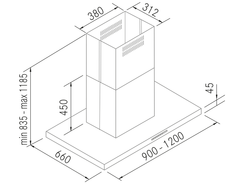 Range Hoods - Mercury - Technical design